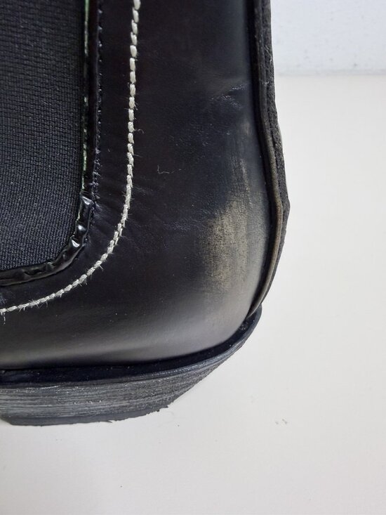 Old Gringo Men 10.5 Western Chelsea Leather Boots Black Patent Cap Toe Unworn main image 8